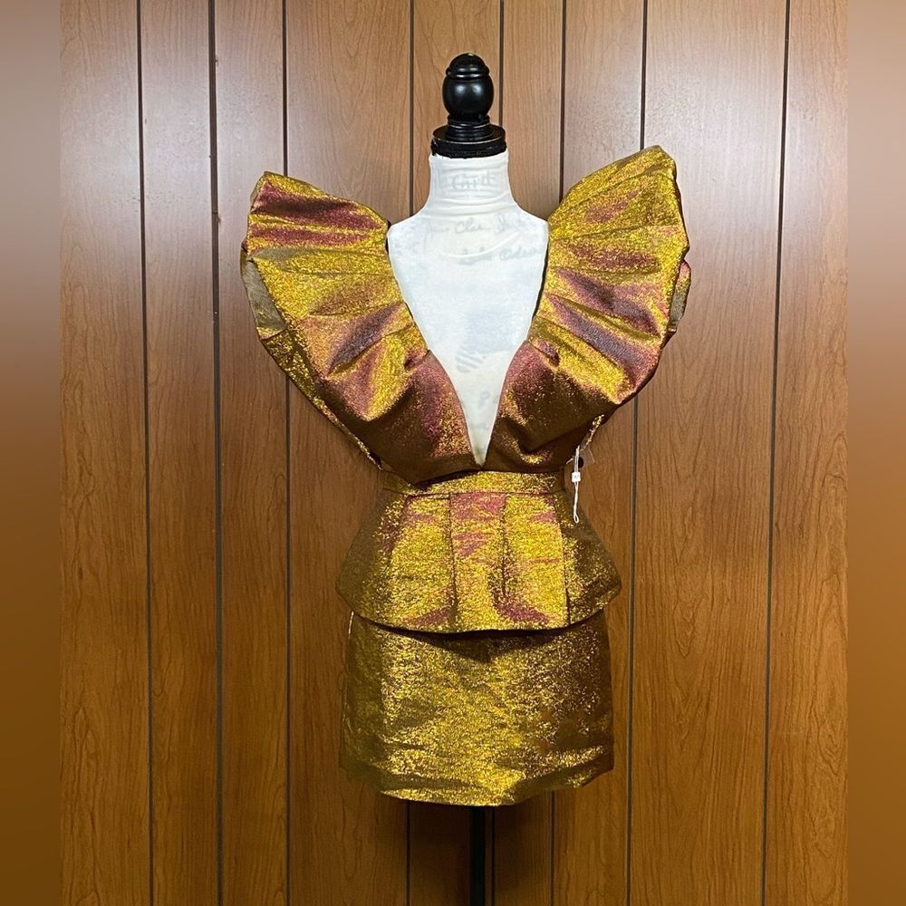 Ronny Kobo Ruffled mini dress size S - Picture 4 of 11